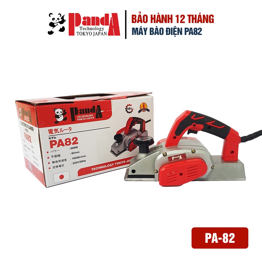 [Mã BMBAU300 giảm 7% đơn 499K] Máy bào gỗ cầm tay chạy điện PANDA PA82 công suất 600W bảo hành 12 tháng chính hãng