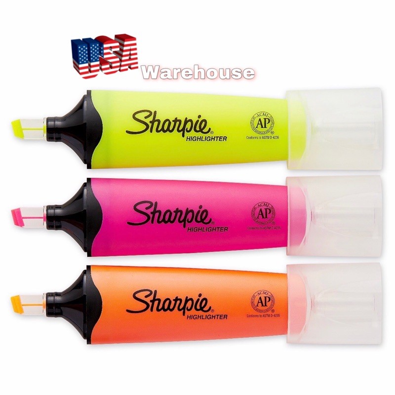 1 cây Bút dạ Sharpie Highlight chính hãng USA các loại