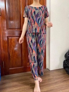 Bộ lanh nhung trung niên
