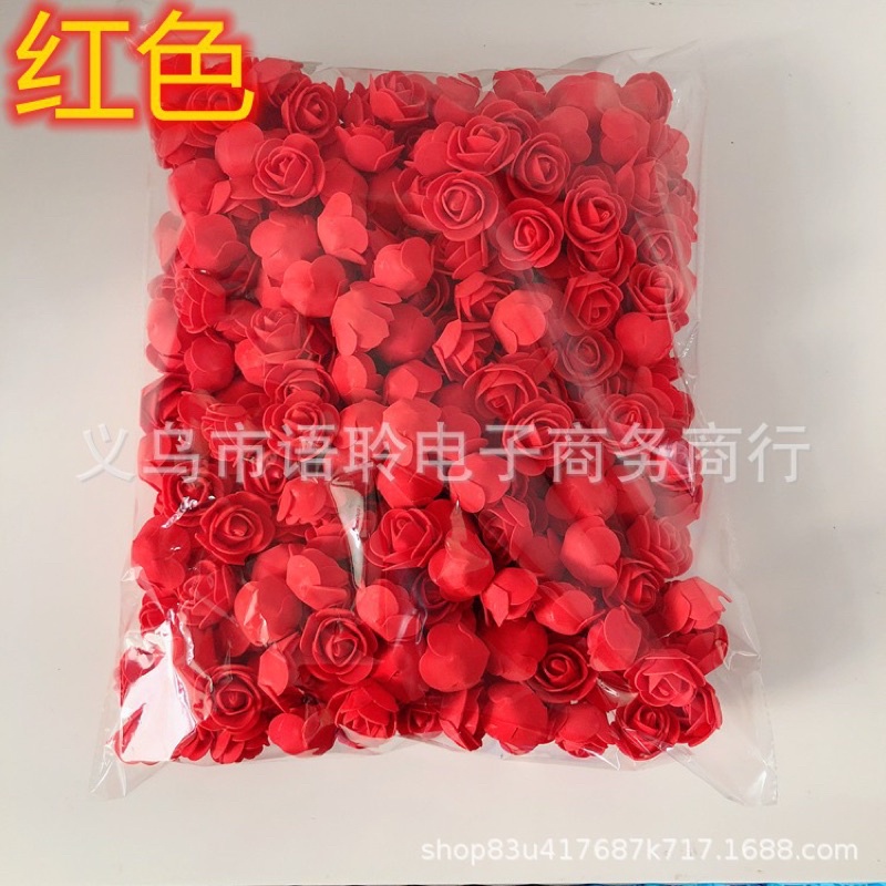 Hoa Xốp Gắp Gấu Thỏ, Gắn Vòng Hoa Kích Thước 3,5cm Túi 500 Bông