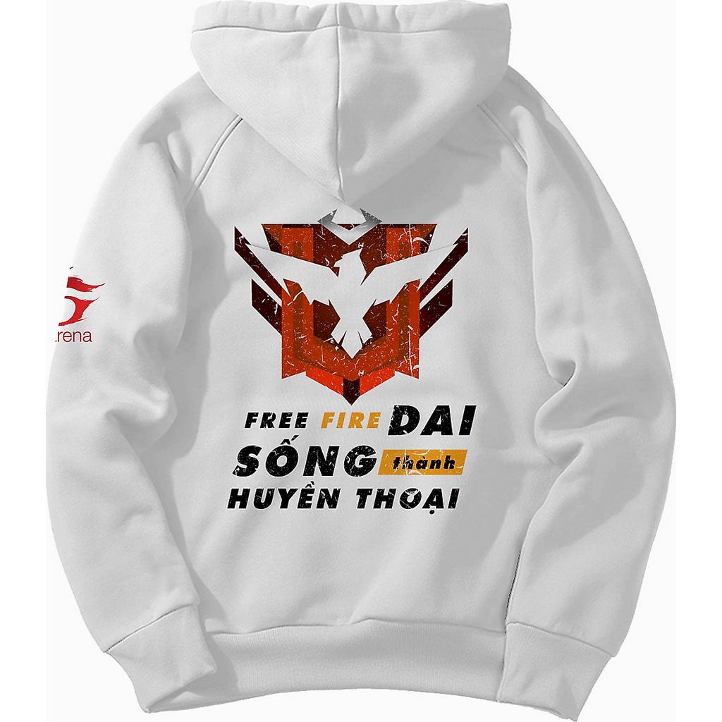 Áo khoác hoodie nam nữ 4YOUNG Free Fire Sống Dai Thành Huyền Thoại tay dài, có mũ thời chất nỉ cotton