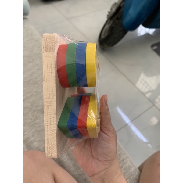Bộ đồ chơi hình khối gỗ cho bé sáng tạo