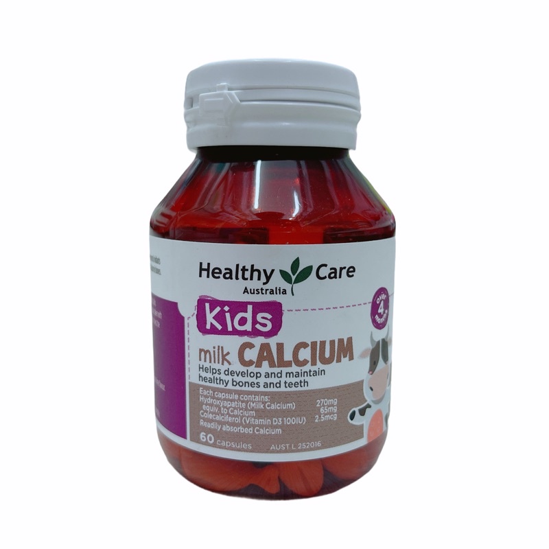 Milk Calcium Healthy Care Bổ Sung Canxi Cho Trẻ Trên 4 Tháng Tuổi, 60 viên