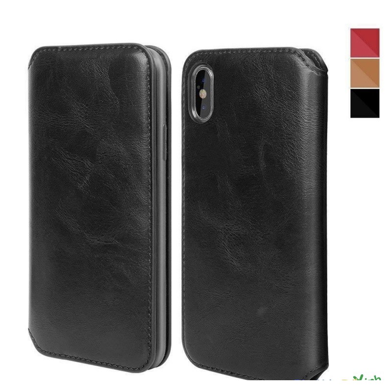 Bao Da Ví Có Ngăn Cài Thẻ Iphone Từ 7 Plus Đến 15 Pro Max Hãng XUNDD Bền Đẹp Sang Trọng