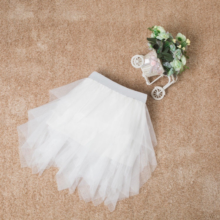 Chân Váy Lưới Thiết Kế Tầng Xinh Xắn Cho Bé Gái