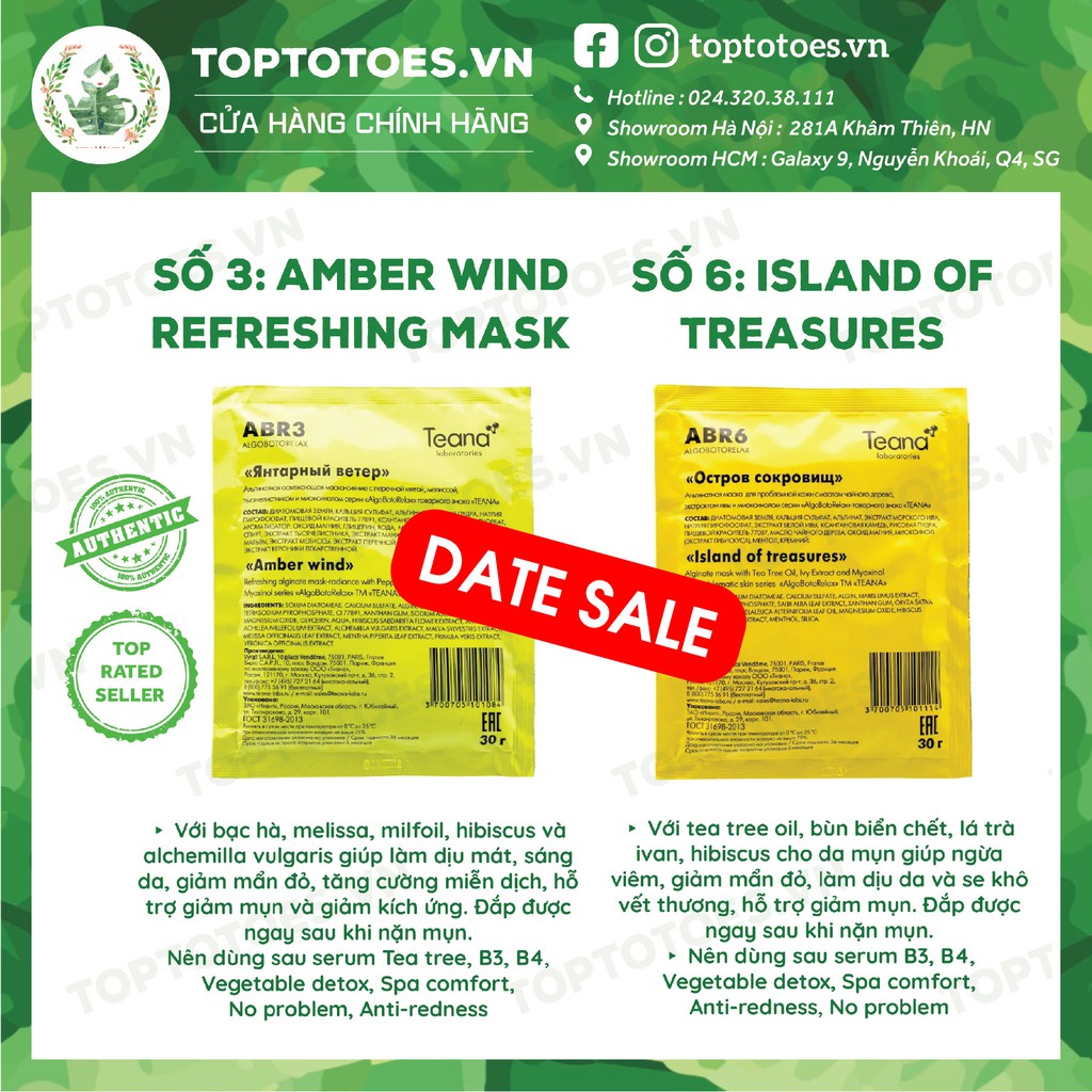 [DATE SALE] Lẻ gói Mặt nạ dẻo Teana sale | BigBuy360 - bigbuy360.vn