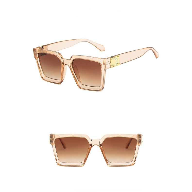 Kính Mát Gọng Vuông Lớn Chống Tia UV Phong Cách Âu Mỹ Cổ Điển Thời Trang Mùa Hè Cho Nữ