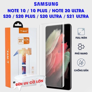 Kính cường lực samsung galaxy note 10 plus / note 20 ultra / s20 plus / s21 ultra chính hãng t-max full màn hình