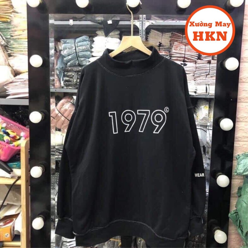 Áo Sweater Nam Nữ In Họa Tiết 1979 Vải Đẹp Không Xù Lông Mã 487 Xưởng May HKN