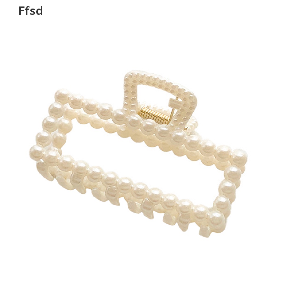 Kẹp tóc phối ngọc trai nhân tạo thời trang phong cách Hàn Quốc