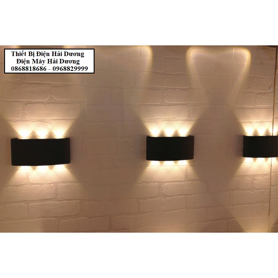 Đèn trang trí hắt tường 2 đầu 4w/6w Led thân nhôm chống nước TN188 - TN187 - Decor Energy lighting - Bảo hành 1 năm