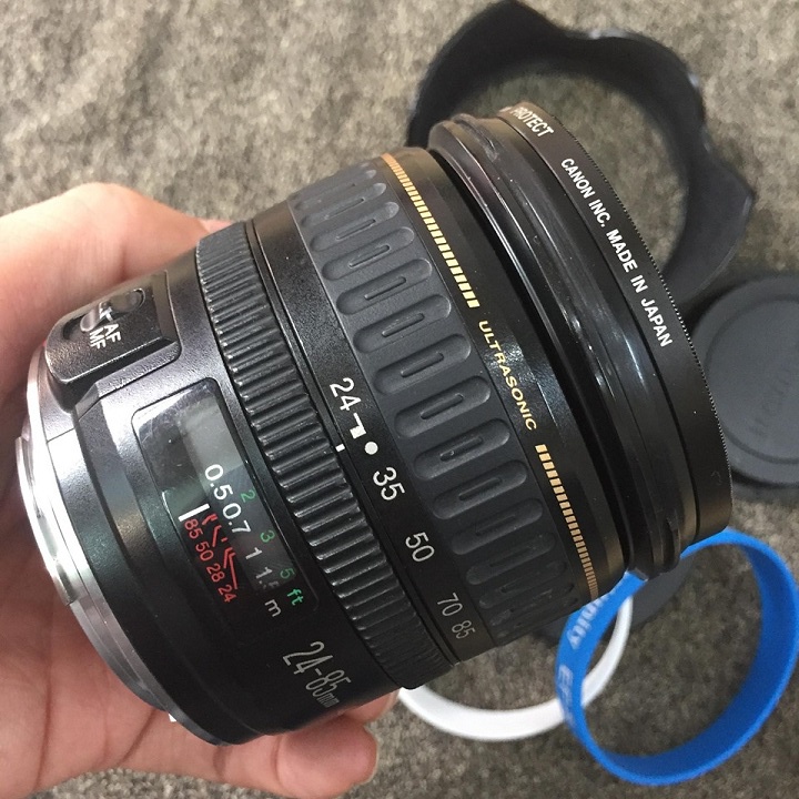 Ống kính Canon EF 24-85 f3.5-4.5 dùng cho máy Crop và Fulframe