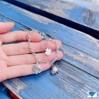 Lắc tay bạc cho bé,lắc tay kết hợp 12 con giáp và khắc tên FREE cho bé [Cam kết 100% bạc ta,giá tại xưởng ]