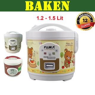Nồi Cơm Điện Mini Đa Năng FUJIKA FJ-CM FJ-NC - Nồi Cơm Điện Nhỏ Nắp Gài Dùng Cho Văn Phòng, Sinh Viên - BAKEN