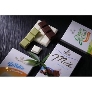 Combo 6 thanh 50g (trắng, trà xanh, sữa, đen 65%, đen 72%, mắc ca) - Henk Chocolate