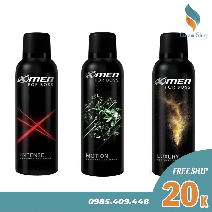 Xịt khử mùi toàn thân Xmen Forboss 150ml (đủ mùi)