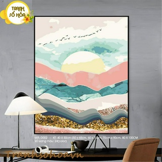 Tranh Sơn Dầu Số Hóa Bình Minh Lộng Gió Nhiều Kích Thước Tranhsohoavn Tranh Tự Tô Màu Mã Tranh D002