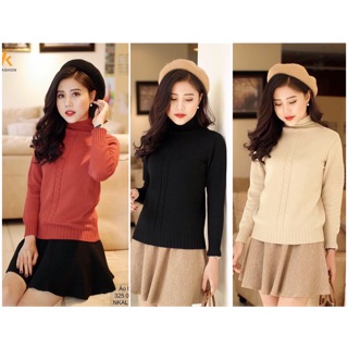 Áo len cổ lọ vảy cá giữa 905 hàng công ty NK(NKAL1810013)