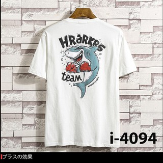 ÁO THUN NAM TAY NGẮN IN CÁ MẬP - CÓ BIGSIZE ( 53KG - 105KG) MR SHOP