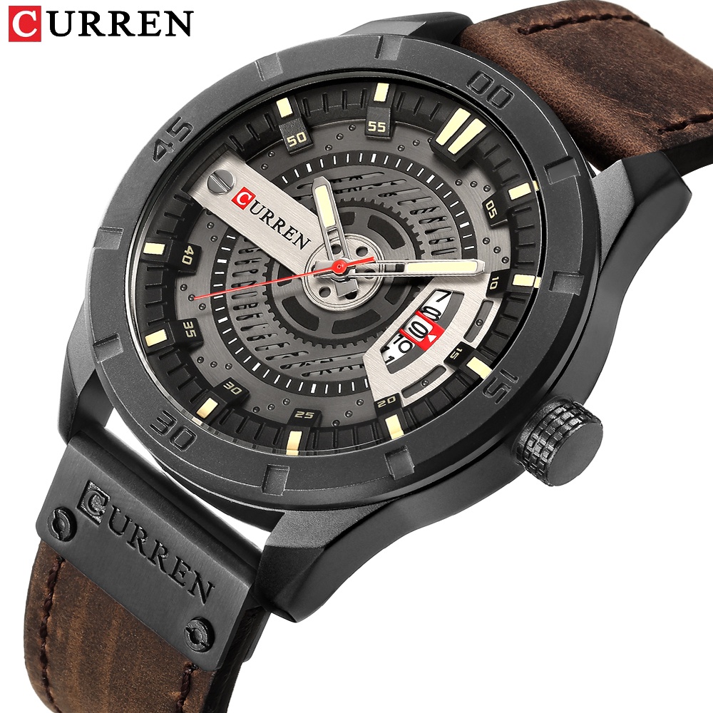 Đồng hồ Curren 8301xa máy quartz chống nước sang trọng cho nam