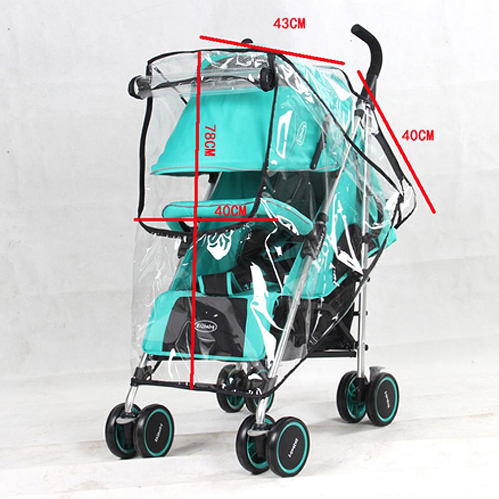 Xe đẩy em bé Che mưa chống thấm Pram Tấm chắn bụi trong suốt Xe đẩy Áo mưa Phụ kiện xe đẩy em bé