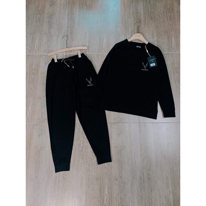 BỘ THỂ THAO NAM CHUI MÀU ĐEN THÊU HƯƠU MARICAN | BigBuy360 - bigbuy360.vn