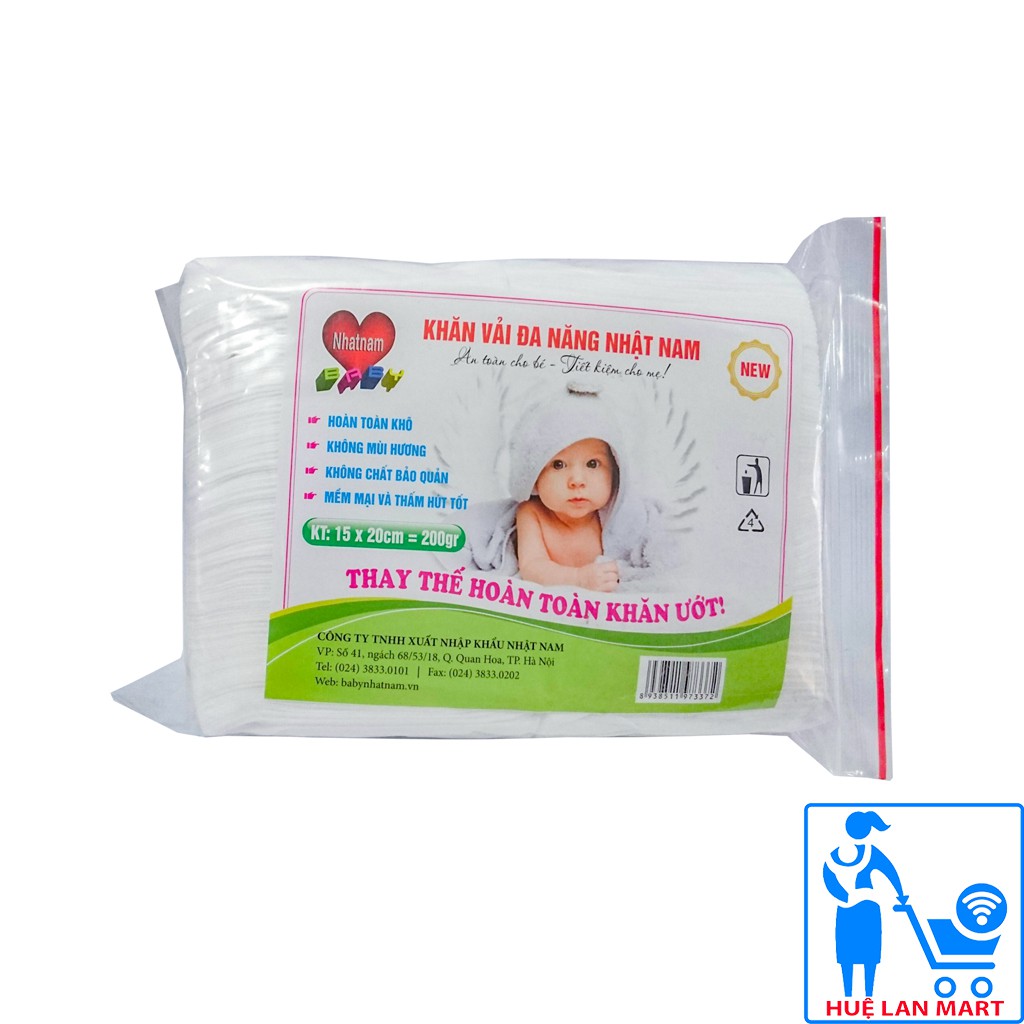 Khăn Vải Đa Năng Nhật Nam Gói 200g (Kích thước 15 x 20cm)