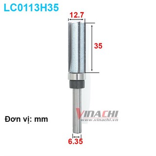 Mũi phay 3 cánh Tideway LC0113 cốt 6.35 - 1 mũi