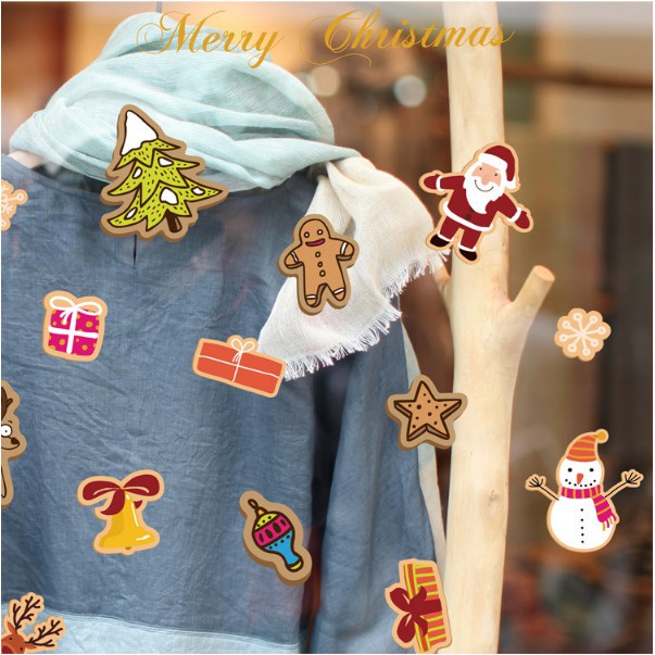 Decal trang trí tường Noel - Nhiều Phụ kiện trang trí giáng sinh mini (nhiều kiểu )