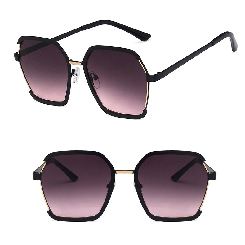 Kính Mát Chống Tia UV Gọng Kim Loại Thời Trang Hàn Quốc Cho Nữ