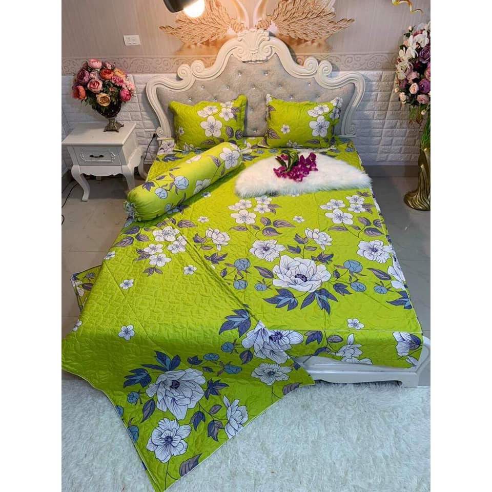 [Nhập mã FSS22FEB ] Phủ trần bông 5 món mẫu hoa cúc 3D tặng kèm túi đựng (nhắn tin shop mẫu bạn chọn) | BigBuy360 - bigbuy360.vn