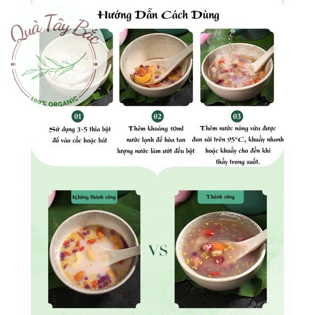 Bột Củ Sen mix Hạt Dinh Dưỡng Dưỡng Nhan Giảm cân Đẹp da