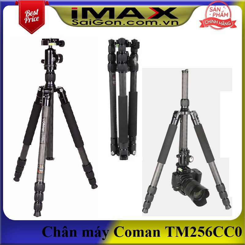 Chân máy ảnh Coman TM256CC0, Carbon