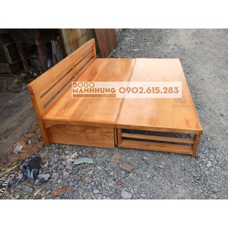 Sofa giường - giường gấp gỗ sồi 1.2m5 giá xưởng, chất gỗ đẹp