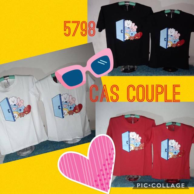 Quần Áo Cặp Đôi 5798 - Áo Thun Cặp Đôi Lãng Mạn - Valentine