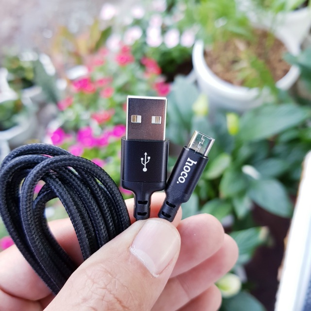 Cáp sạc Hoco dây dù dài 2m Micro USB/Type-C/