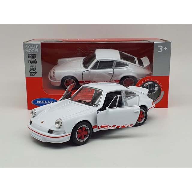 Xe Mô Hình Porsche 911 Carrera RS 2.7 1:36 Welly ( Trắng )