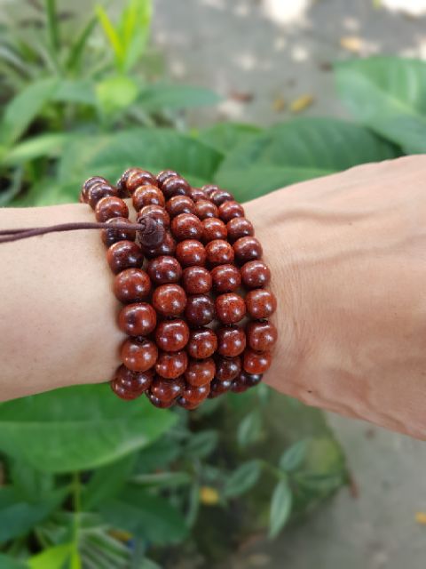 Vòng tay gỗ hương ta chuỗi hạt tròn 8li 108 loại đẹp