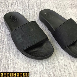 [HIT] Dép Lê LV Kẻ Ô Xước Classic - Dép Quai Ngang Nam --