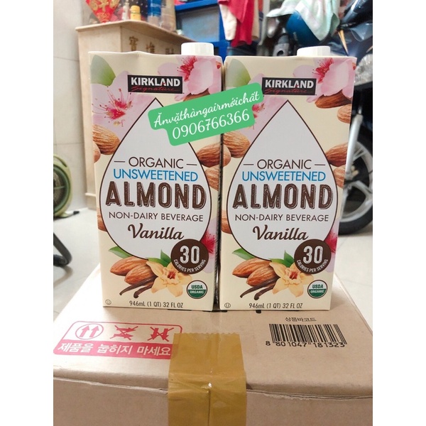 Sữa Hạnh Nhân Hữu Cơ Kirkland Almond Vani 946 ml