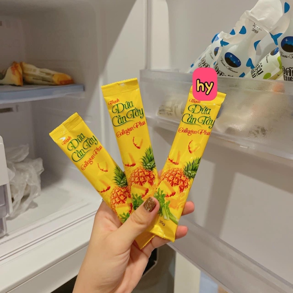 [Chính hãng] Thạch dứa giảm cân Hộp 10 gói chính hãng giá sỉ