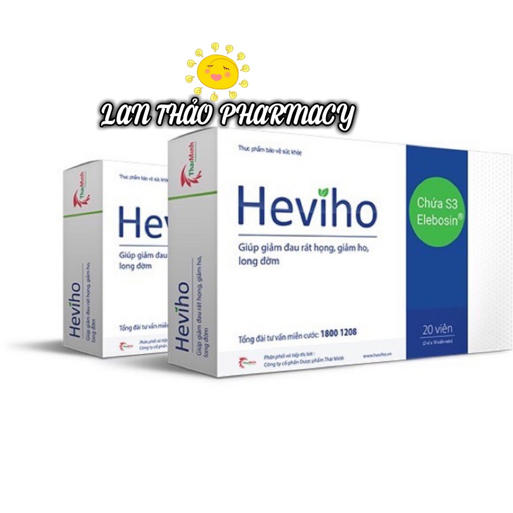 HEVIHO HỘP 20 VIÊN GIẢI PHÁP CHO BỆNH ĐƯỜNG HÔ HẤP