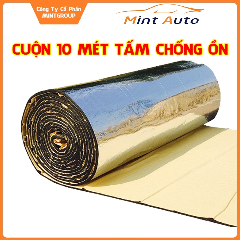 [Mã LIFEAUMAY giảm 10% tối đa 30k đơn 150k] Cuộn 10 mét tấm chống ồn cách âm ô tô 3 lớp có keo dán sẵn tiện lợi