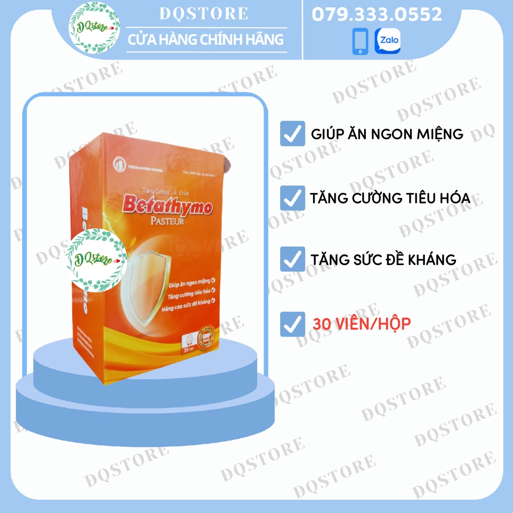 Thymomodulin hàm lượng cao Betathymo Pasteur  – Tăng cường sức đề kháng cho cơ thể