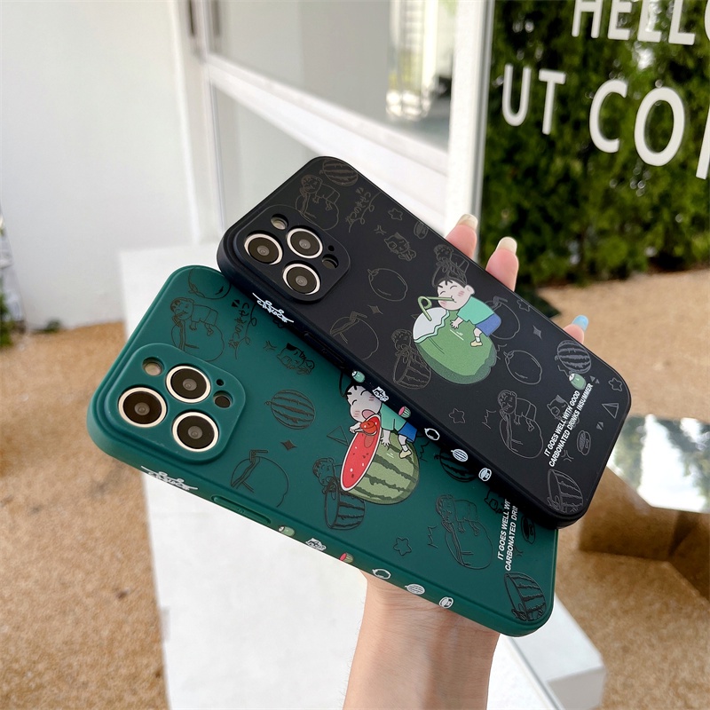 Ốp Điện Thoại Silicon Chống Rơi Họa Tiết Hoạt Hình Cho iPhone 12 13 11 PRO MAX XR 11 12 PRO X XS MAX