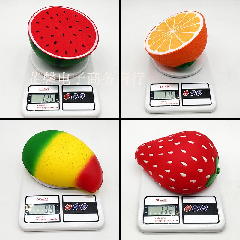 Squishy Lớn JUMBO Hình nửa quả dưa hấu cam xoài dâu tây khổng lồ Đồ Chơi Xốp Giảm Stress Hình mềm mịn dễ Thương