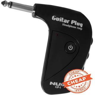 NUX GP-1 Electric Guitar Plug Mini Headphone Amp Built-in Distortion Effect Compact Portable Guitar Headphone Amplifier