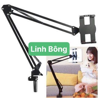 ( Có ảnh thật) Giá đỡ, kẹp điện thoại, ipad, máy tính bảng xem phim kẹp đầu giường, thành bàn