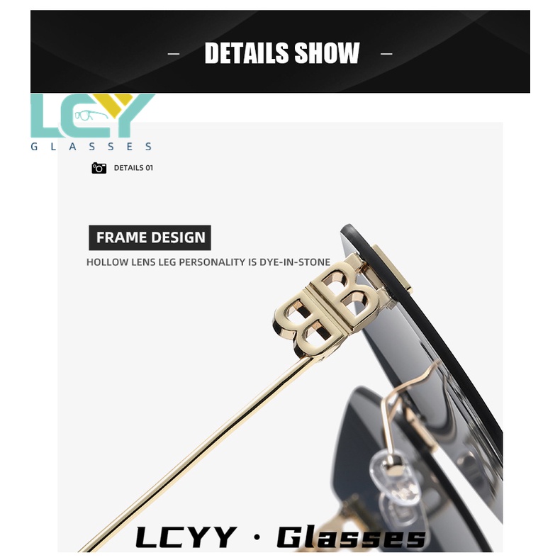 Kính Mát Gọng Màu Gradient Phong Cách Âu Mỹ Thời Trang Mới / 820