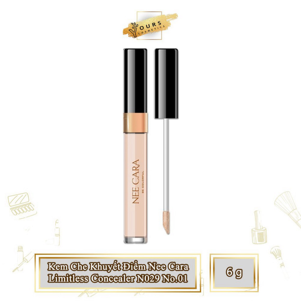 [Auth Thái] Kem Che Khuyết Điểm Nee Cara Tông Sáng Limitless Concealer N029 No.01 H7